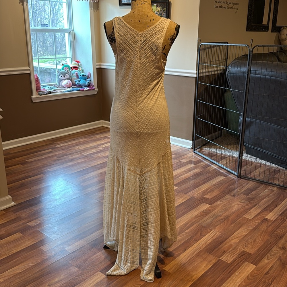 Intimately free people cream long dress size large - Picture 8 of 8